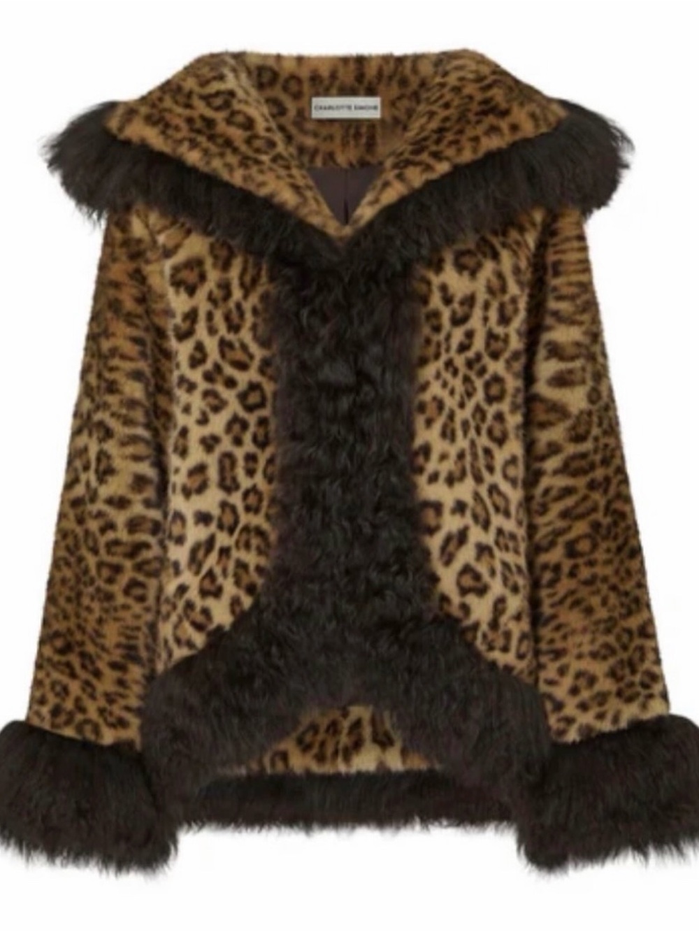 Charlotte Stone Leopard Faux Fur Coat